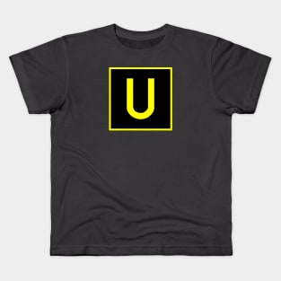 U - Uniform - FAA taxiway sign, phonetic alphabet Kids T-Shirt